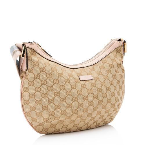 Gucci GG Canvas Half Moon Medium Messenger