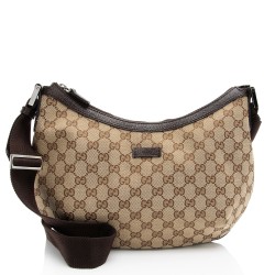 Gucci GG Canvas Half Moon Medium Messenger