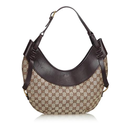 Gucci GG Canvas Crescent Medium Hobo 