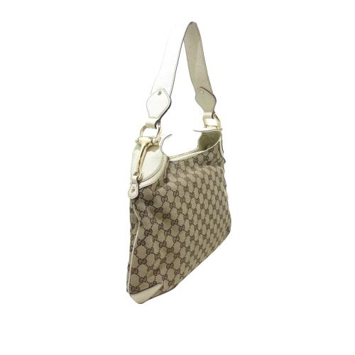 Gucci GG Canvas Horsebit Creole Hobo Bag