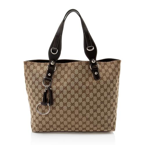 Gucci GG Canvas Icon Bit Medium Tote