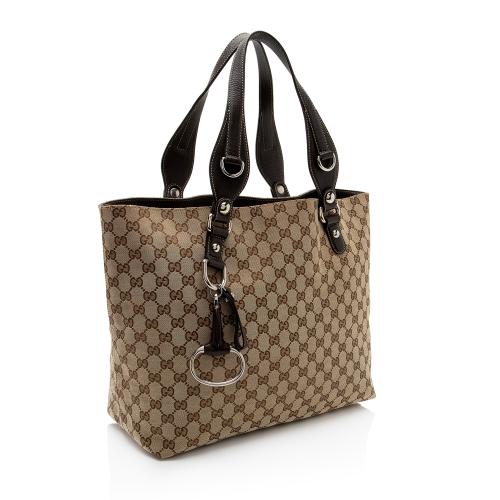 Gucci GG Canvas Icon Bit Medium Tote