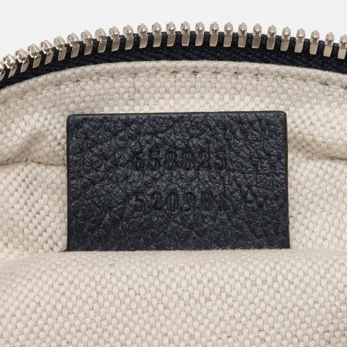 Gucci GG Canvas Interlocking G Patch Round Shoulder Bag