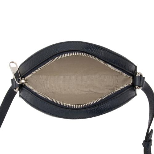 Gucci GG Canvas Interlocking G Patch Round Shoulder Bag