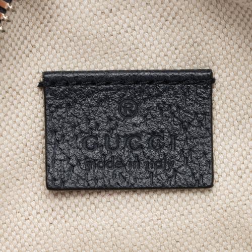 Gucci GG Canvas Interlocking G Patch Round Shoulder Bag