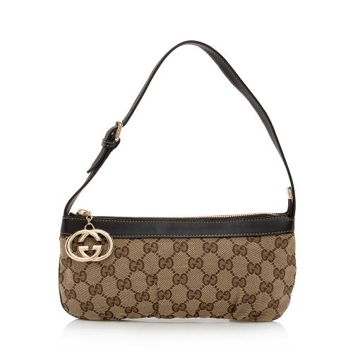 Gucci GG Canvas Interlocking GG Pochette