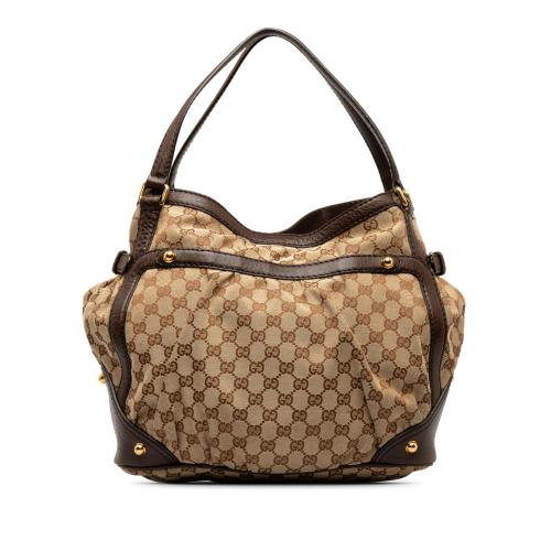 Gucci GG Canvas Jockey Shoulder Bag