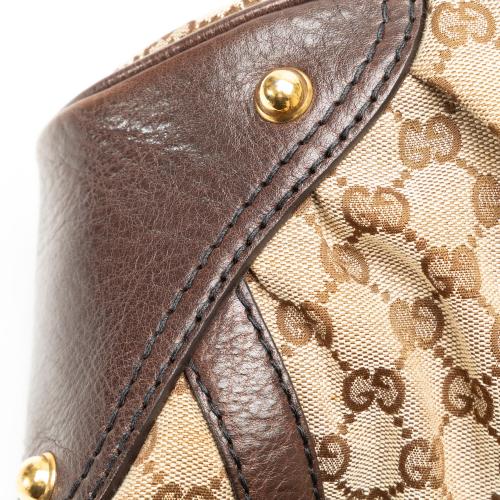 Gucci GG Canvas Jockey Shoulder Bag