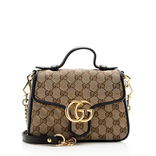 Gucci Matelasse GG Canvas Marmont Mini Top Handle