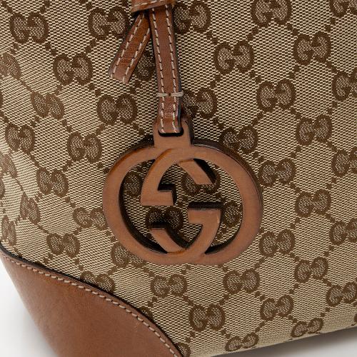 Gucci GG Canvas Medium Charm Tote - FINAL SALE