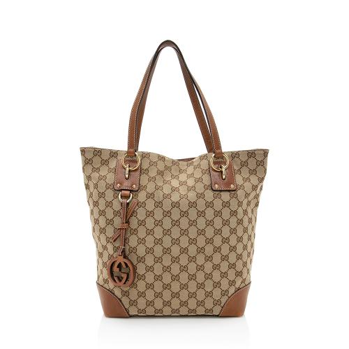 Gucci GG Canvas Medium Charm Tote - FINAL SALE