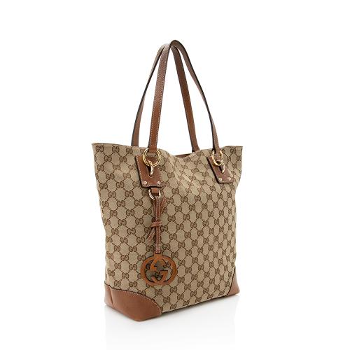 Gucci GG Canvas Medium Charm Tote - FINAL SALE