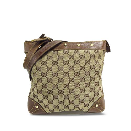 Gucci GG Canvas Nailhead Crossbody