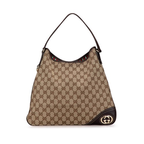 Gucci GG Canvas New Britt Hobo