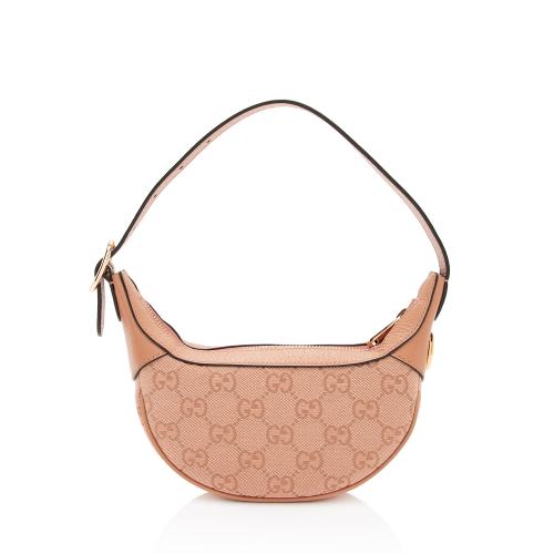 Gucci GG Canvas Ophidia Half Moon Mini Hobo