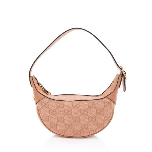 Gucci GG Canvas Ophidia Half Moon Mini Hobo