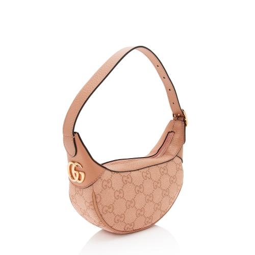 Gucci GG Canvas Ophidia Half Moon Mini Hobo