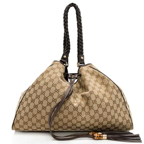 Gucci GG Canvas Peggy Shoulder Bag