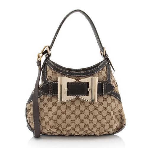 Gucci GG Canvas Queen Medium Hobo