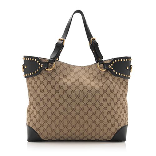 Gucci GG Canvas Studded Patti Tote