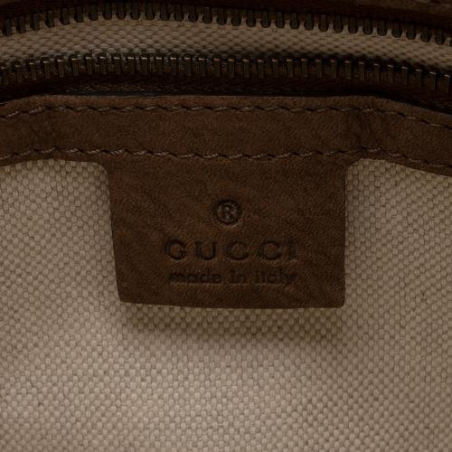 Gucci GG Canvas Suede Running Medium Hobo