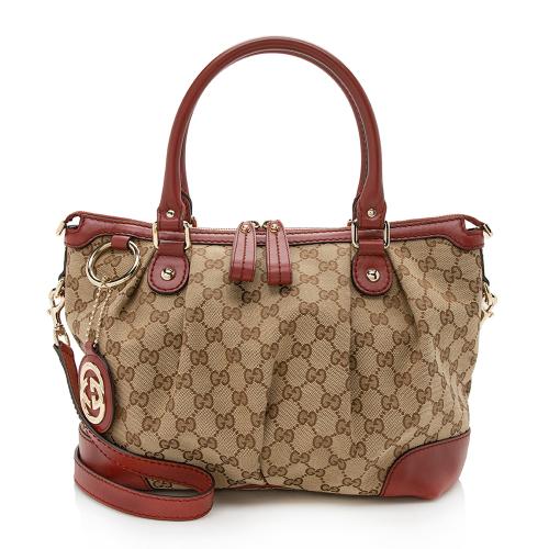 Gucci GG Canvas Sukey Satchel