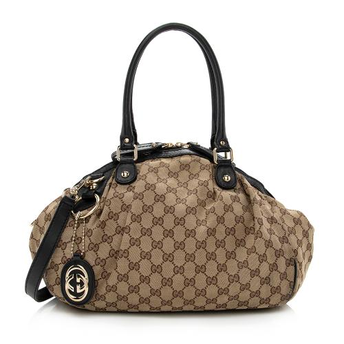 Gucci GG Canvas Sukey Satchel