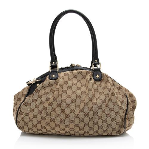 Gucci GG Canvas Sukey Satchel