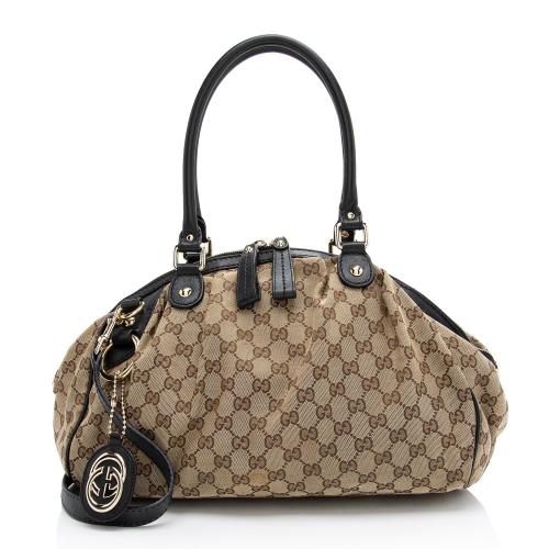 Gucci GG Canvas Sukey Satchel