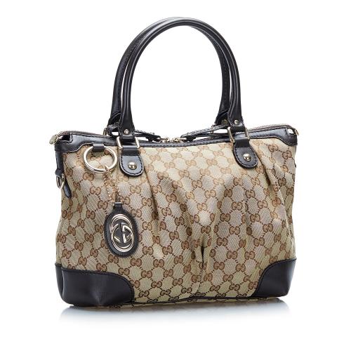 Gucci GG Canvas Sukey Satchel