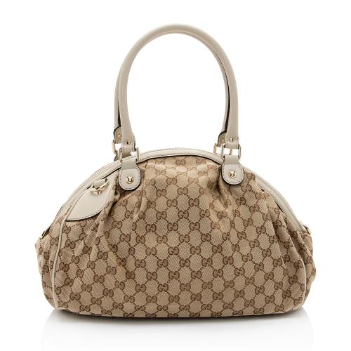 Gucci GG Canvas Sukey Satchel