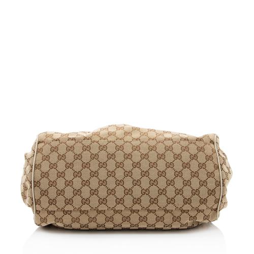 Gucci GG Canvas Sukey Satchel