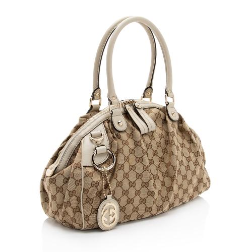 Gucci GG Canvas Sukey Satchel