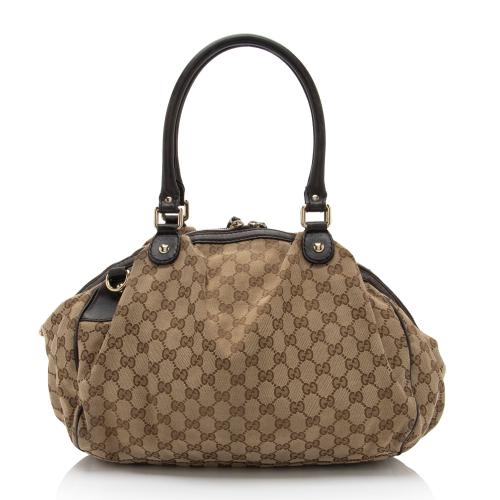 Gucci GG Canvas Sukey Satchel