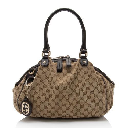 Gucci GG Canvas Sukey Satchel