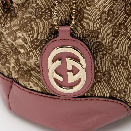 Gucci GG Canvas Sukey Medium Satchel