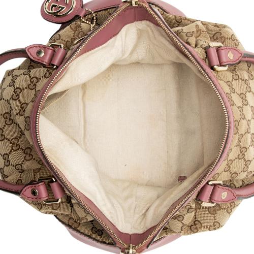 Gucci GG Canvas Sukey Medium Satchel