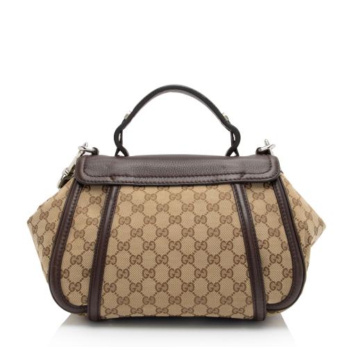 Gucci GG Canvas Techno Horsebit Top Handle