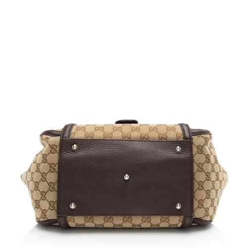 Gucci GG Canvas Techno Horsebit Top Handle