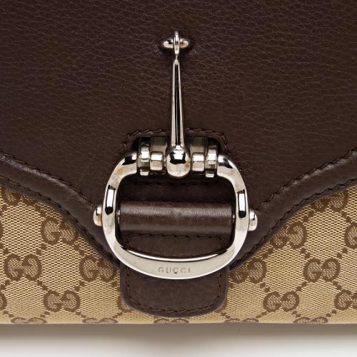 Gucci GG Canvas Techno Horsebit Top Handle