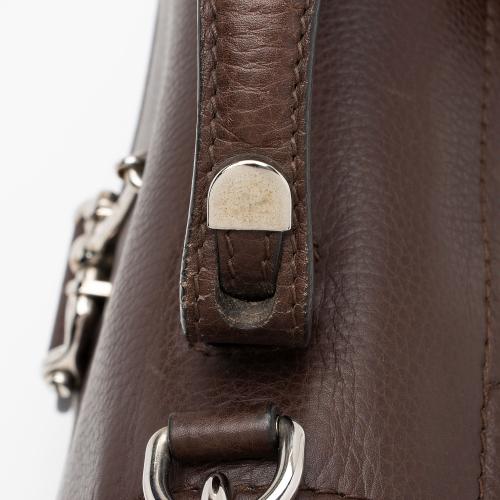 Gucci GG Canvas Techno Horsebit Top Handle