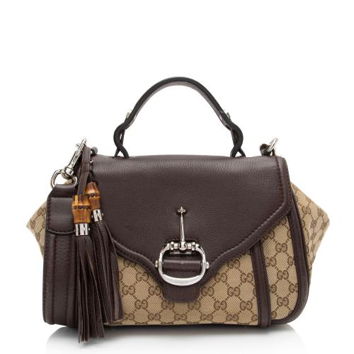 Gucci GG Canvas Techno Horsebit Top Handle