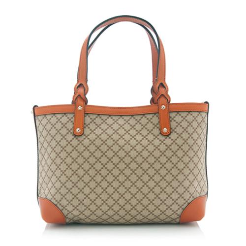 Gucci Diamante Canvas Small Craft Tote