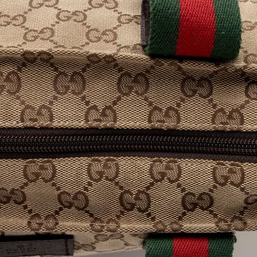 Gucci GG Canvas Web N/S Large Tote