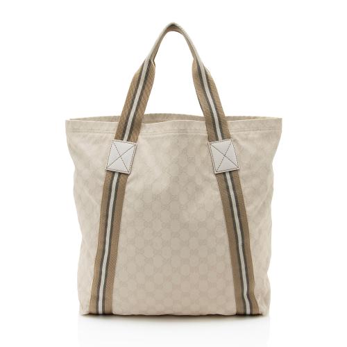 Gucci GG Canvas Web Original Tote