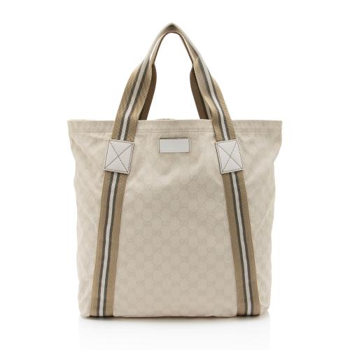 Gucci GG Canvas Web Original Tote