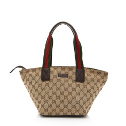 Gucci GG Canvas Web Small Tote