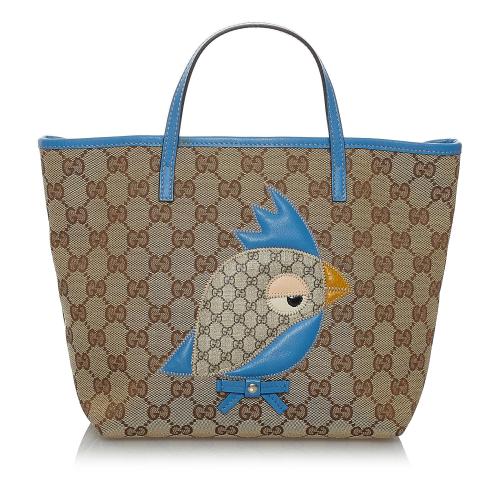 Gucci GG Canvas Zoo Tote Bag