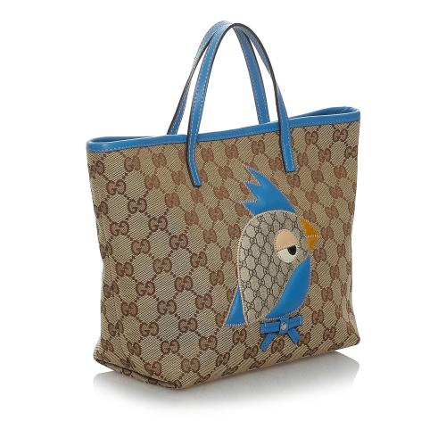 Gucci GG Canvas Zoo Tote Bag