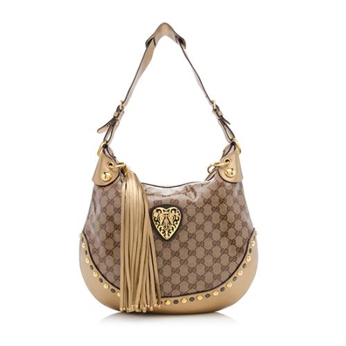 Gucci Crystal GG Babouska Hobo